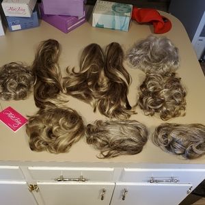 Wigs & Clip on Bundle (9-Count)#1